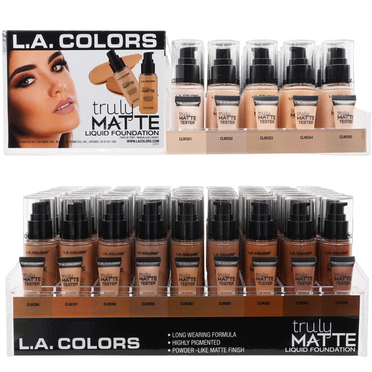 Base La Colors Matte Truly Cobertura Completa - Karina Cosmeticos -  Cosmeticos y Novedades a Precio de Mayoreo