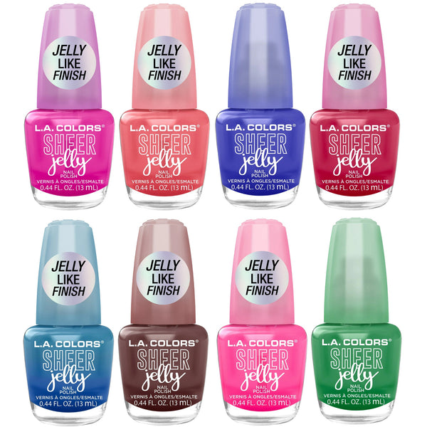 Esmalte de Uñas Sheer Jelly L.A. Colors | Cosméticos al por Mayor