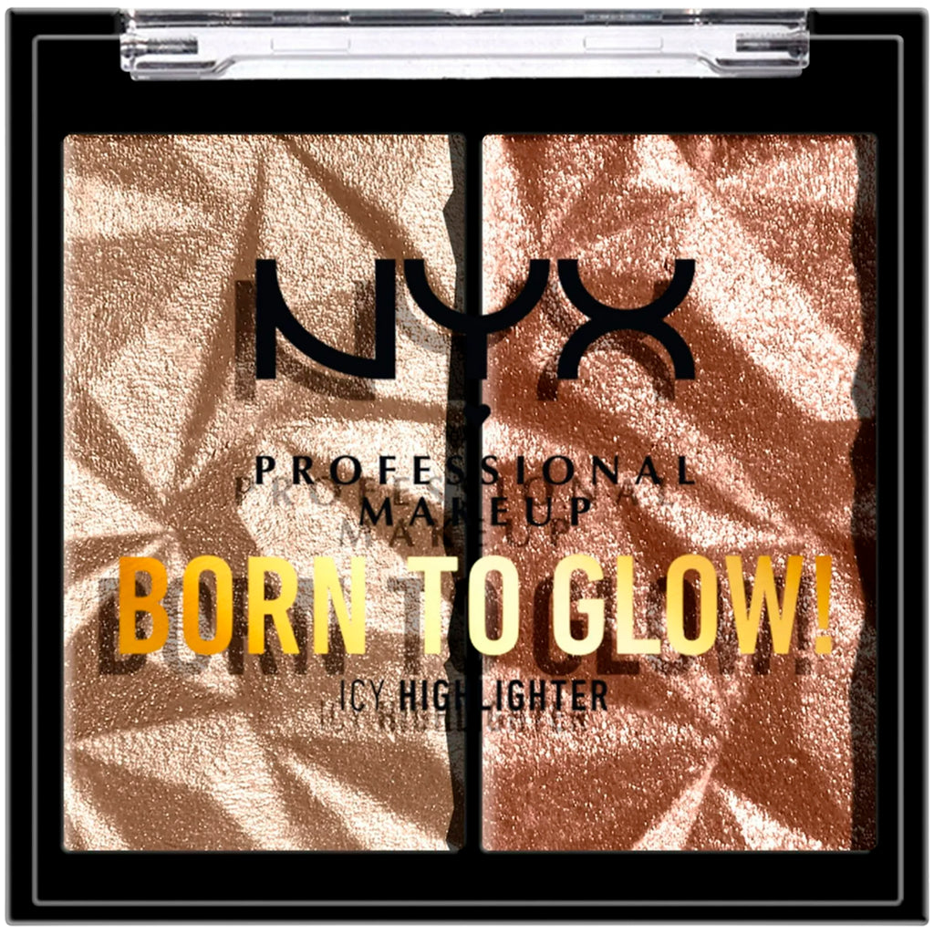 Dúo Iluminador Born To Glow Platinum Status NYX | Cosméticos al por Mayor